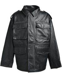 BREATH - Flap-Pocket Leather Jacket - Lyst