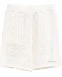 CASABLANCA - Logo-Embroidered Mesh Shorts - Lyst