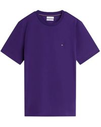 Tommy Hilfiger - Flag-Embroidery Round-Neck T-Shirt - Lyst
