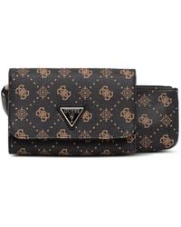 Guess - Silia Logo-Print Detachable-Pouch Wallet - Lyst