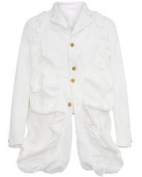 Comme des Garçons - Ruffled Gathered Blazer - Lyst
