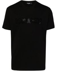 DSquared² - Camiseta con logo de apliques - Lyst