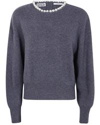 Essentiel Antwerp - Pearl-Embellished Wool Sweater - Lyst