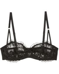 Fleur du Mal - Mila Lace-Trim Balconette Bra - Lyst