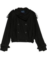 Yohji Yamamoto - Double-Breasted Cropped Jacket - Lyst