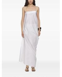 Carven - Asymmetric Silk Maxi Dress - Lyst