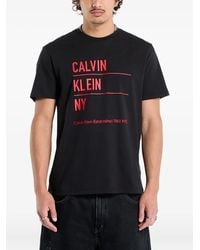 Calvin Klein - T-Shirt Mit Grafischem Print - Lyst