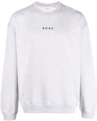 Rohe - Logo-Print Long-Sleeve Sweatshirt - Lyst