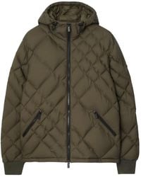 Burberry - Giacca Trapuntata Con Cappuccio - Lyst