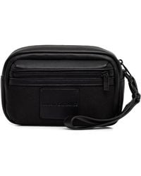 ARMANI EXCHANGE - Logo-Patch Wash Bag - Lyst