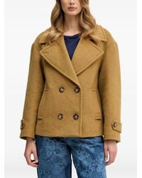 Sisley - Buttoned V-Neck Jacket - Lyst