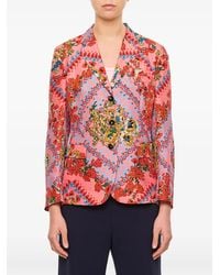 Alberto Biani - Floral-Print Blazer - Lyst