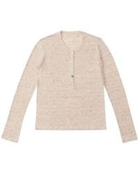 Fortela - Coralie Button Long-Sleeve T-Shirt - Lyst