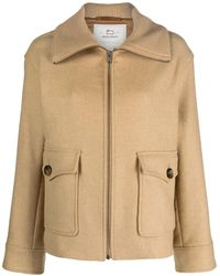 Woolrich - Zip-Up Ribbed-Collar Jacket - Lyst