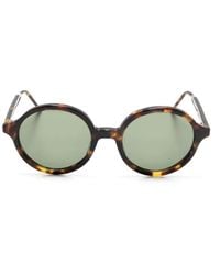 Thom Browne - Lunettes De Soleil À Monture Ronde - Lyst