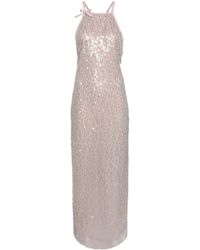 MSGM - Sequined Sleeveless Maxi Dress - Lyst