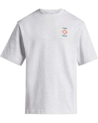 Casablancabrand - T-shirt Met Logoprint Van Biologisch Katoen - Lyst