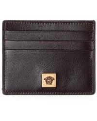 Versace - Severine Leather Card Holder - Lyst