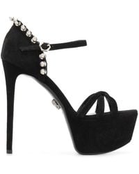 Philipp Plein - Stud-Embellished Platform Sandals - Lyst