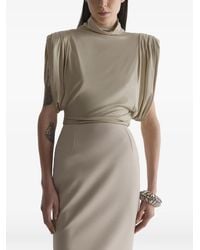 Mugler - Jersey Blouse - Lyst