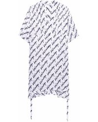 Balenciaga - Oversized-Kleid mit Logo - Lyst