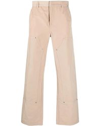424 - Rivet-Detail Wide Leg Trousers - Lyst