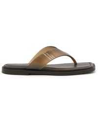 Rag & Bone - Transparent-Strap Square-Toe Flip-Flops - Lyst