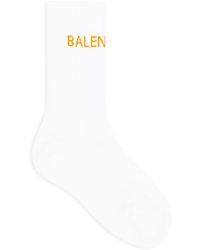 Balenciaga - Logo-intarsia Cotton Socks - Lyst