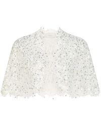 Adamaris - Sequin-Embroidered Lace Jacket - Lyst