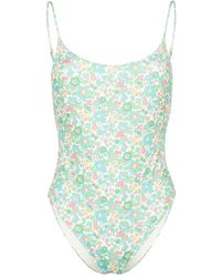 Mc2 Saint Barth - Cecille Floral-print Swimsuit - Lyst
