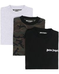 Palm Angels - Set aus drei T-Shirts mit Logo-Print - Lyst