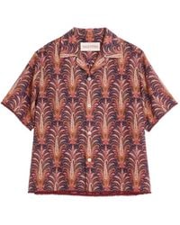 Valentino Garavani - Voyage Imaginaire-Print Bowling Shirt - Lyst