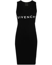 Givenchy - Archetype Trägerkleid mit Logo-Print - Lyst
