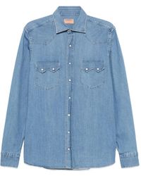 Borriello - Button-Down Denim Overhemd - Lyst