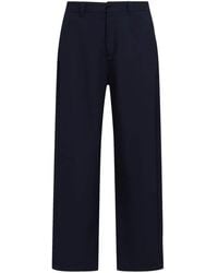 Marni - Logo Wool Trousers - Lyst
