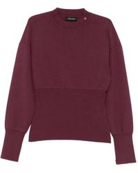 Anine Bing - Panelled Mock-Neck Sweater - Lyst