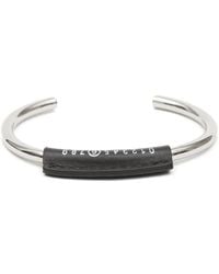 MM6 by Maison Margiela - Bracelet En Cuir À Motif Numbers - Lyst