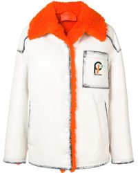 Prada - Shearling-trimmed Leather Jacket - Lyst