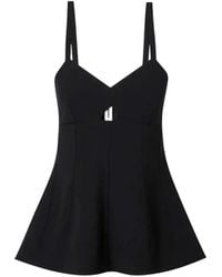 Jil Sander - Haut Évasé À Bretelles - Lyst
