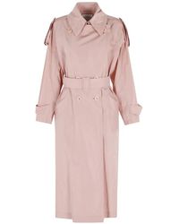 Erika Cavallini Semi Couture - Belted Trench Jacket - Lyst