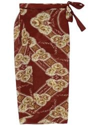 Fortela - Nelly Seidenrock Mit Blumen-Print - Lyst