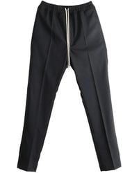 Rick Owens - Drawstring-Waist Pressed-Crease Trousers - Lyst