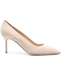 Manolo Blahnik - Bb Suède Pumps - Lyst