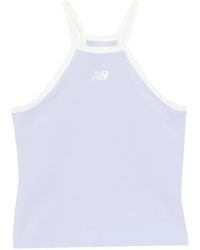 New Balance - Logo-Embroidered Top - Lyst
