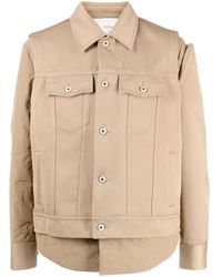 Feng Chen Wang - Logo-Patch Long-Sleeve Jacket - Lyst