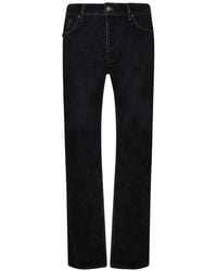 Emporio Armani - Logo-Plaque Straight-Leg Jeans - Lyst