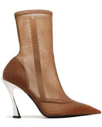 Mugler - Fang 95 Mesh Laarzen - Lyst