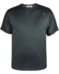 Stone Island - Crew-Neck Logo-Detail T-Shirt - Lyst