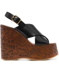 Chloé - Maxime Wedge Sandal - Lyst