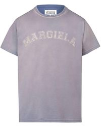 Maison Margiela - T-shirt en jersey à logo imprimé - Lyst